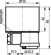 Габариты ISB DT10A-32P-25-LZ